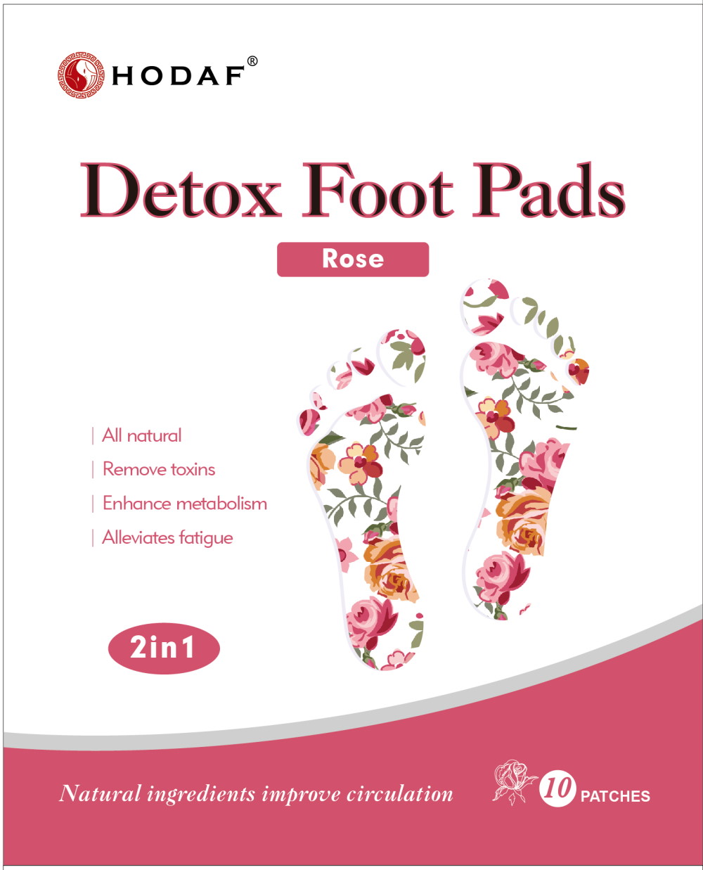 Detox Foot Pads Combo Saver Pack (Mint, Lavender & Rose) - Image 2